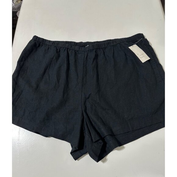 A New Day Women's Black Linen and Rayon with pockets Size XXL NWT - Picture 1 of 5